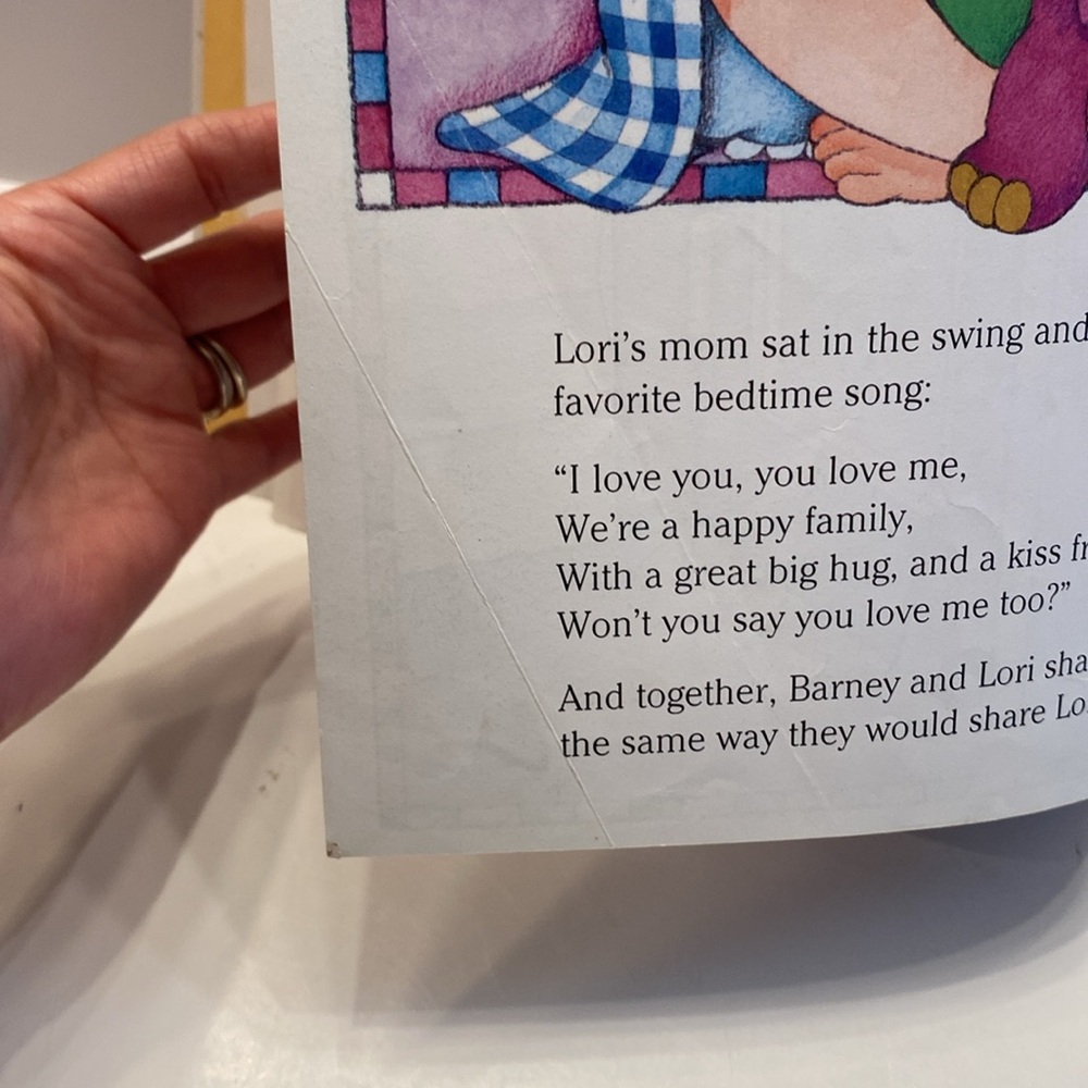 Vintage 1992 Book- Just Imagine- with Barney. Written by: Mary Shrode - Picture 11 of 16